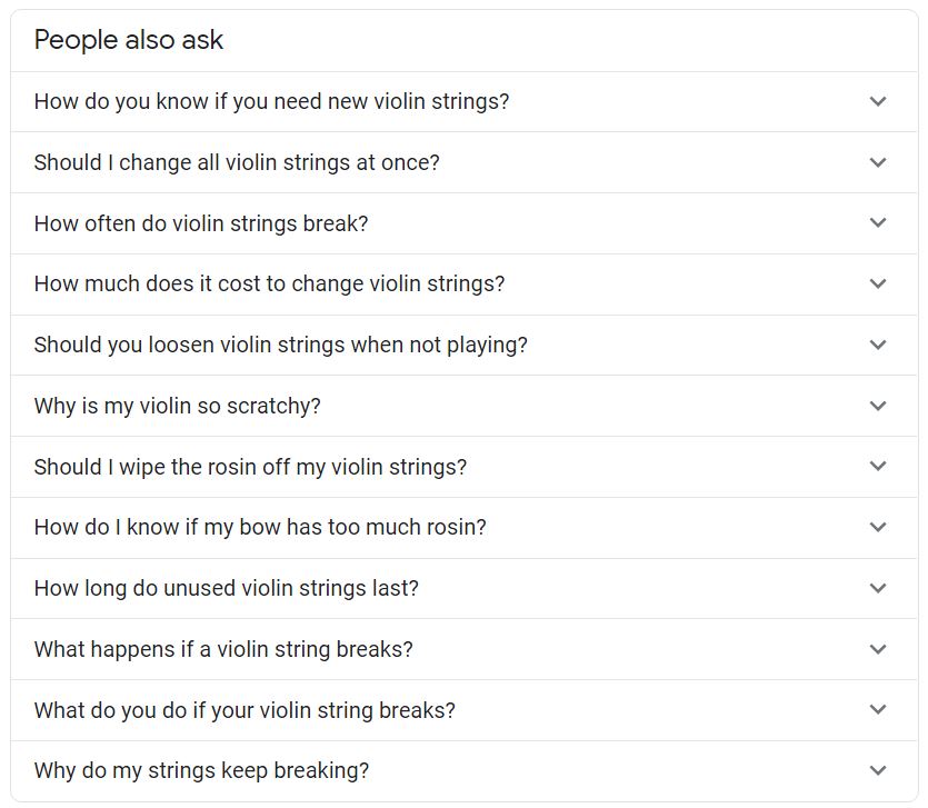violin questions from People Also Ask